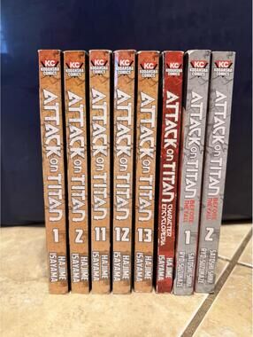ATTACK ON TITAN Manga Book Lot of 8